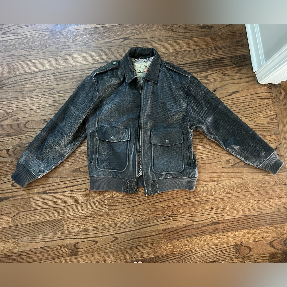 Burma Run Distressed Leather jacket